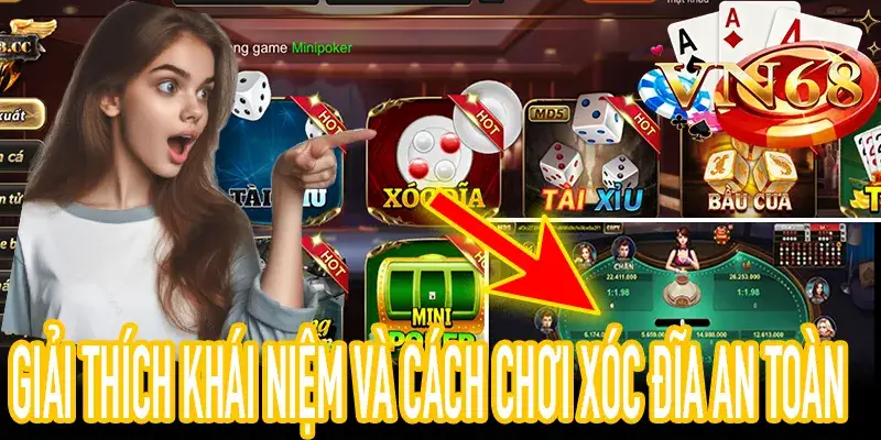 Hình minh họa giải thích xóc đĩa là gì và trải nghiệm an toàn