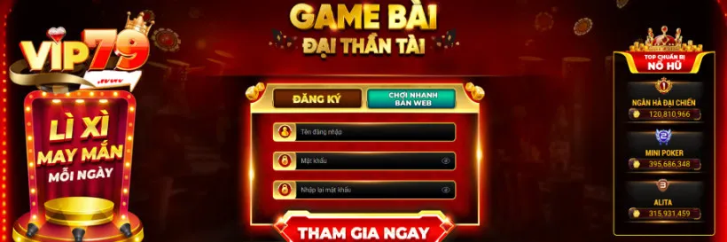 Kho game VIP79 đa dạng