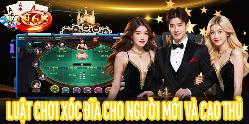 Hướng dẫn luật chơi xóc đĩa chi tiết và an toàn tại VN68