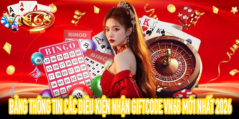 Quy định và điều kiện nhận Giftcode VN68 qua mã OTP chính chủ