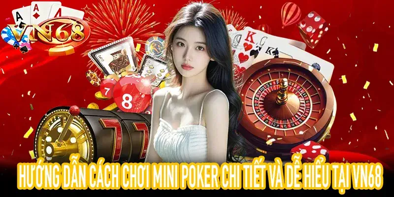 Hình ảnh hướng dẫn cách chơi Mini Poker cơ bản tại VN68